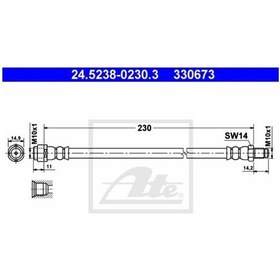 Resim Mercedes W168 W169 W245 Vaneo414 Fren Hortumu Arka - Ate Ate 24523802303 