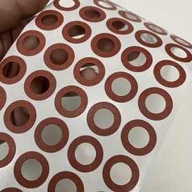 Resim 400 adet 18650 Pil Yalıtım Yastığı, Hollow/Solid, Lityum Pil Yalıtım Halkaları, Elektriksel Yalıtım Halkaları, Yapışkan Karton Etiketleri 