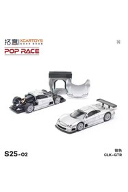 Resim HOT WHEELS Pop Race 1/64 CLK-GTR SILVER PR640158 