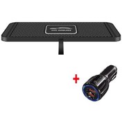 Resim İphone Uyumlu15 İçin 120w Kablosuz Şarj Araba Silikon Pad Standı 14 13 12 Xiaomi With Qc3.0 Charger Diğer 
