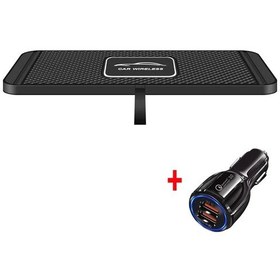 Resim İphone Uyumlu15 İçin 120w Kablosuz Şarj Araba Silikon Pad Standı 14 13 12 Xiaomi With Qc3.0 Charger Diğer 