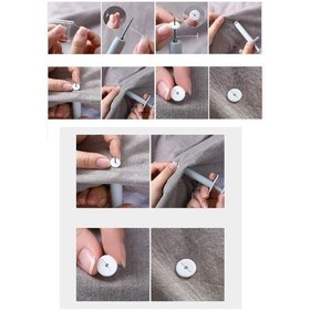 Resim Sengenegel Yorgan Kılıfı Sabitleme Seti Nevresim Klips Takımı 