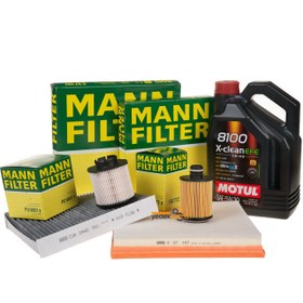 Resim Opel Astra J 1.3 Dizel Periyodik Bakım Seti MANN / (Motul 8100 X-Clean Efe 5W30) 4 LT Motor Yağlı 