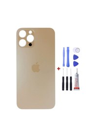Resim Apple Uyumlu iPhone 11 Pro Max Gold Arka Cam Kapak Arka Pil Kapağı 