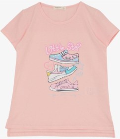 Resim Breeze Kız Çocuk Taytlı Takım Renkli Ayakkabı Baskılı 5-10 Yaş, Pembe-pembe Pembe 