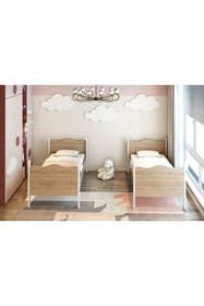 Resim Patiko Furniture Çift Katlı Ikiye Ayrılabilir Lüks Ranza (90x190) 