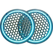 Resim SOUNDERS Neon Işıklı 20 cm Hoparlör ve Midrange Kapağı - 2 Adet - Turkuaz 