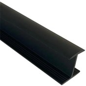 Resim Ayder Siyah 18 mm Arkalık Birleştirmeli H Profili 3 Metre (AY-E5002-3) 