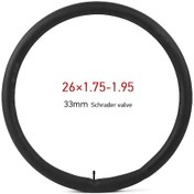 Resim Reedark Bisiklet İç Lastiği 26x1.75-1.95 Butil Kauçuk Schrader Valf 33mm Dağ Yolu Bisikleti Uyumlu 