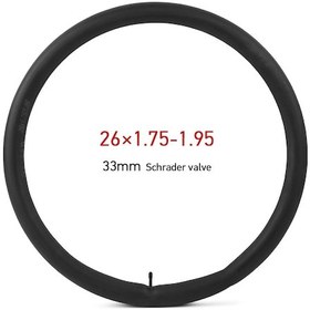 Resim Reedark Bisiklet İç Lastiği 26x1.75-1.95 Butil Kauçuk Schrader Valf 33mm Dağ Yolu Bisikleti Uyumlu 