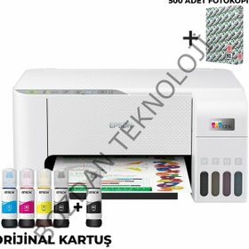 Resim Epson Ecotank L3256 Renkli Yazıcı Baskı-tarama-kopya (USB,WİFİ) Mürekkep Seti C11cj67411 