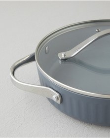 Resim English Home Berlin Fusion Pro Basık Tencere 24 Cm Gri Gri 