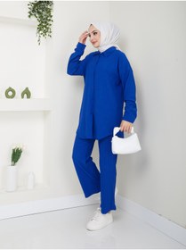Resim VOLT CLOTHİNG Kadın Pantolonlu Tesettür Takım 