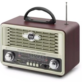 Resim RADYO NOSTALJİ ŞARJLI BT\u002FUSB\u002FSD\u002FFM NNS NS-8097BT 