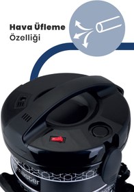 Resim Nikadu Orginal Turbomax18 Islak Kuru 2200 Watt 18 Litre Kapasiteli Geniş Metal Gövdeli Elektrikli Süpürge 