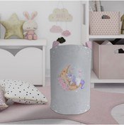 Resim MEKTA HOME Ay Ve Unicorn Desenli Oyuncak Sepeti Ve Çamaşır Sepeti Mktos-080 