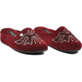 Resim Pierre Cardin Bordo Kadın Ev Terliği PC-55370 Z 