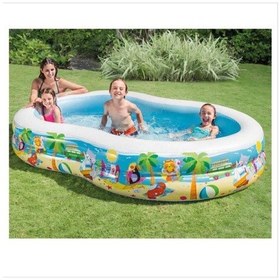 Resim İntex Cennet Havuz 262x160x46 Cm Beyaz - Mavi 