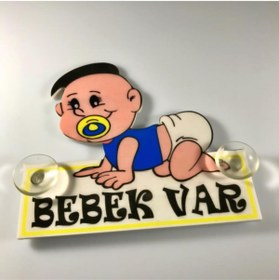 Resim Erzline Fenerbahçeli Arabada Bebek Var Pleksi Tabela 