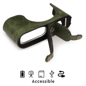 Resim MegaGear Mg1718 Leica Q2, M10 Hakiki Deri Kamera Kılıfı (TEK DİP) 