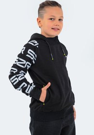 Resim DRAVEN Unisex Çocuk Sweatshirt Siyah / Beyaz 