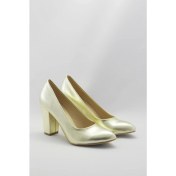 Resim Çnr&Dvs Gold Kristal Kadın Topuklu Ayakkabı 1302CNR 