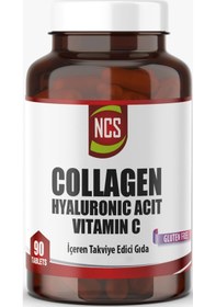 Resim Kolajen Hyaluronıc Acid Vitamin C Gluten Free 90 Tablet - Hap Kutusu 