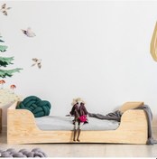 Resim Markaawm Markaawm Montessori Yatak Ahşap Bebek Karyola Çocuk Yatak 