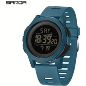 Resim Sunshine022 Mavi Tpu Kayışlı Moda Spor Saati - Gece Işığı, Alarm, Kronometre, 1968.5inch Diğer 
