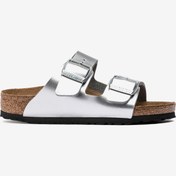 Resim Birkenstock Arizona Kids Bf Electric Metallic Çocuk Gümüş Rengi Terlik 