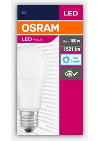 Resim Osram 13 W Beyaz Klasik E27 Duy Led Ampul 10 Adet 