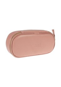 Resim Bback Oval Deri Kalemlik / Kalem Kutusu Pastel Pembe 