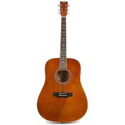 Resim Sx SD104GBR Akustik Gitar (Parlak Kahverengi) 