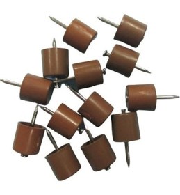 Resim Glaswen Çivili Raf Pimi Duvar Dolap Mobilya Pimi Sert Plastik Raf Tutucu Kahverengi 100 Adet Tekli (1 Paket) 