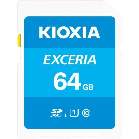 Resim KIOXIA 64GB EXCERIA SDXC UHS-1 Class10 100MB/sn SD Hafıza Kartı (LNEX1L064GG4) 