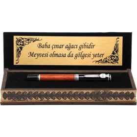 Resim Özel Ahşap Gövde Roller Kalem 