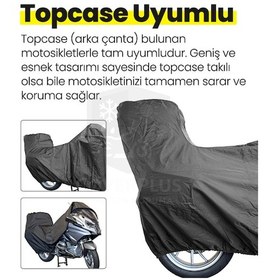 Resim Volta Vsm Arka Çanta Uyumlu Motosiklet Brandası Siyah Renk Kar Su Yağmur Geçirmez,motor Örtüsü,motor Çadırı,motorsiklet Brandası Coverplus Kalitesiyle 