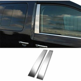 Resim Ueskrom Volkswagen Caddy 2003- Krom Direk Cam Çıtası Cam Direği Krom 