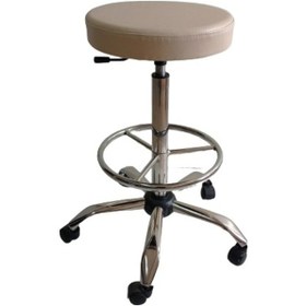 Resim Bar Taburesi Krom Yıldız Ayaklı Çemberli 