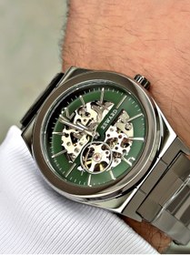 Resim Reward Füme Renk Metal Kordon Otomatik Business Erkek Kol Saati + Bileklik Hediyeli 