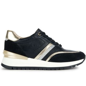 Resim Geox Kadın Siyah Desya Kalın Tabanlı Deri Sneaker D3500a08522c9999 