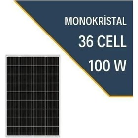 Resim Lexron 100 Watt Monokristal Solar Güneş Enerji Paneli 