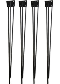 Resim Evnalia Metal Firkete Ayak 42 Cm 4'lü Set Kaşıklık Orta Sehpa Zigon Kütük Ayak 