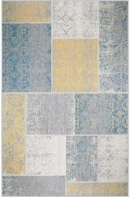 Resim Rovigo Dijital Baskı Yıkanabilir Kaymaz Taban Salon Halısı RVG1259, Gri, 160 x 230 