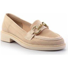 Resim Bambi Bej Kadın Loafer Ayakkabı K01362245882 Bej 