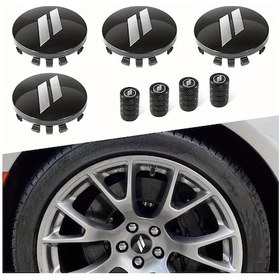 Resim Dashanshop 8 Parça 63mm Gümüş Jant Kapağı Dodge Charger Journey Avenger Hornet İçin 
