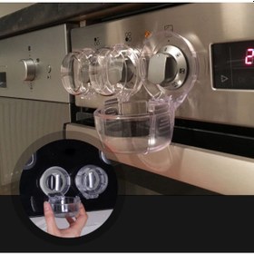 Resim Portakal Safety Ocak Gaz Düğme Güvenliği 4'lü Çok Renkli 