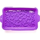 Resim Pastry Planet Desenli Dikdörtgen Silikon Kalıp 22*32 