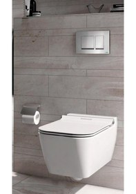 Resim Serel Rita 52 cm Kanalsız Asma Klozet Kapak Hariç RT26ADS110H 