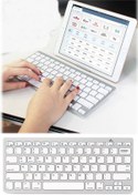 Resim Utelips Klavye Wireless Seti Uyumlu Ses Çıkarmayan Klavye Seti Notebook Mac Tv Tablet Uyumlu Beyaz 